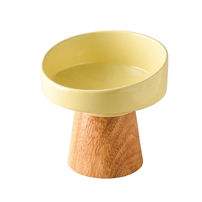 Cat Ceramic Bowl Puppy Dogs Food Water Dish