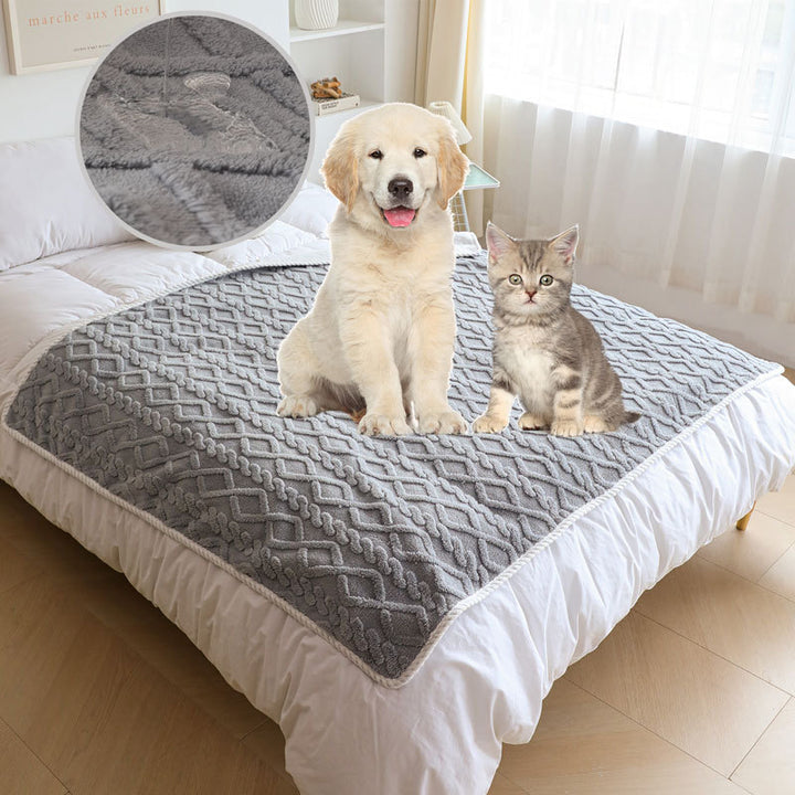 Pet Plush Blanket Thick Warm Waterproof