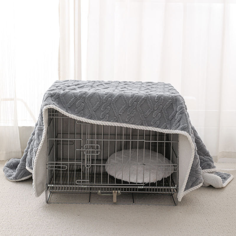 Pet Plush Blanket Thick Warm Waterproof