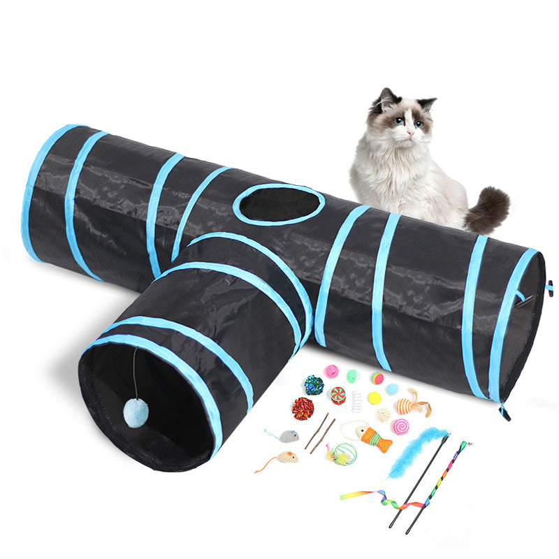 Tunnel Foldable Pet Climbing Path Cat Toys