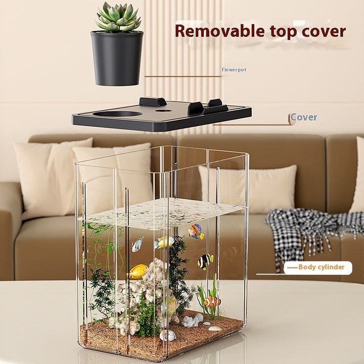 Desktop Small Fish Tank Landscape