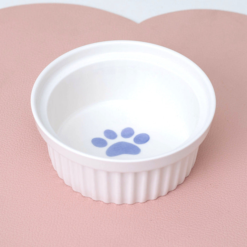 Cat Bowl Ceramic Double Bowl Water
